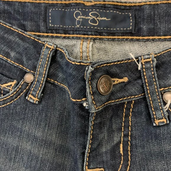 EUC Jessica Simpson Dark Wash Sunshine Boot Jeans - Picture 8 of 9
